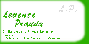 levente prauda business card